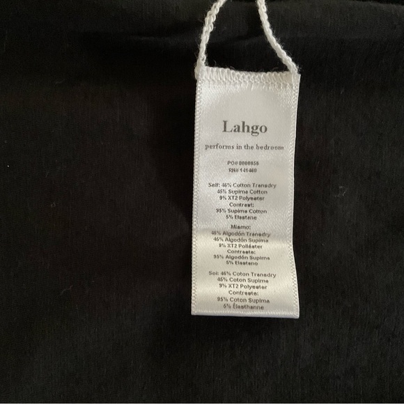 Lahgo x Lunya Cool Every Day Muscle Tee XL Black Pocket Loungewear Luxurious USA - Picture 7 of 9